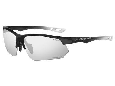 R2 DROP Brille, schwarz/weiß matt/photochromes Grau