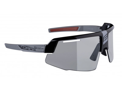 FORCE Ignite cycling glasses black/grey, photochromic lenses