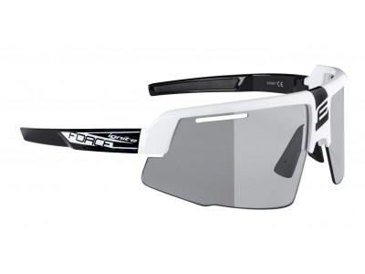 Ochelari de ciclism FORCE Ignite alb/negru, lentile fotocromatice