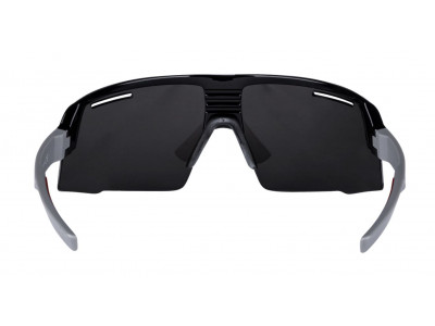 FORCE Ignite Fahrradbrille schwarz/grau, schwarze Gläser