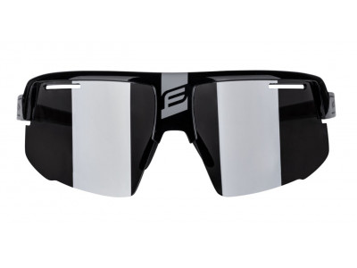 FORCE Ignite cycling glasses black/grey, black lenses