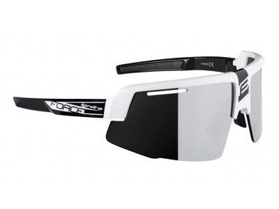 Force Ignite cyklistické okuliare biela/čierna, čierne sklá