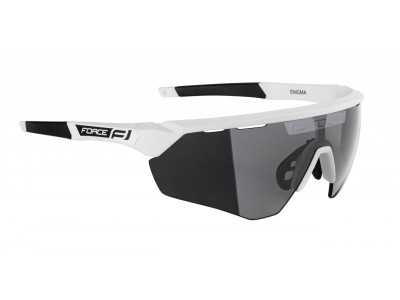 Force Enigma glasses, white matte/black lenses