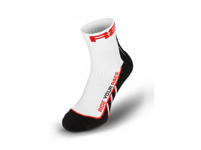 R2 SALSA ATS13A cyklistické ponožky, bílo/černé