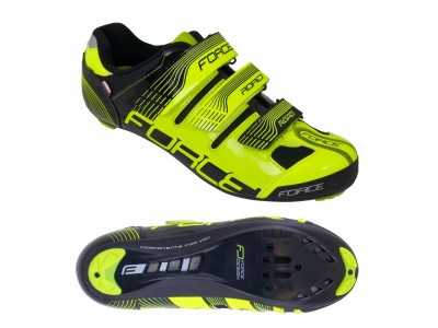 FORCE Road road cycling shoes fluo-black