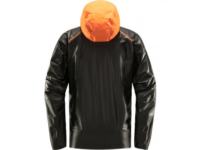 Jachetă Haglöfs GTX Shakedry, negru/portocaliu