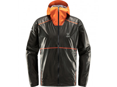 Jachetă Haglöfs GTX Shakedry, negru/portocaliu