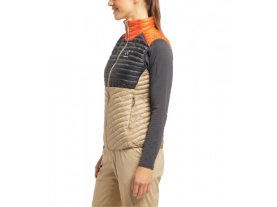 Haglöfs LIM Mimic women&#39;s vest, beige/black/orange