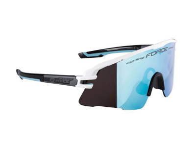 FORCE Ambient Brille, weiß/grau/schwarz/blaue Spiegelgläser