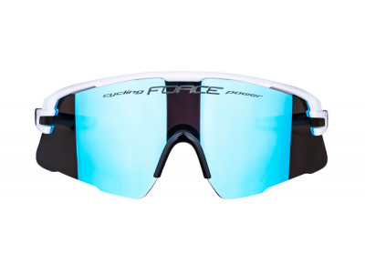 FORCE Ambient Brille, weiß/grau/schwarz/blaue Spiegelgläser
