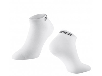 Force Short členkové ponožky, biele 