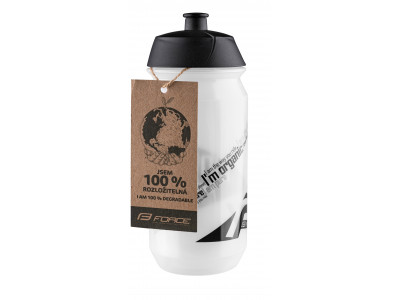 FORCE Bio bottle, 0.5 l, clear/black