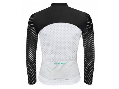 FORCE Points women's jersey, black/white/turquoise