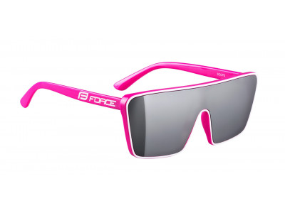 FORCE SCOPE glasses, pink-white, black mirror glasses