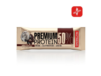 Nutrend PREMIUM PROTEIN BAR 50% - Kekscreme, 50 g