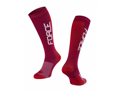 Force ponožky COMPRESS, bordó-červené