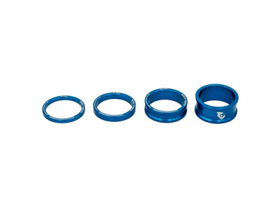 Wolf Tooth Washer Set 3,5,10,15mm for 1 1/8&amp;quot; Stem, Blue
