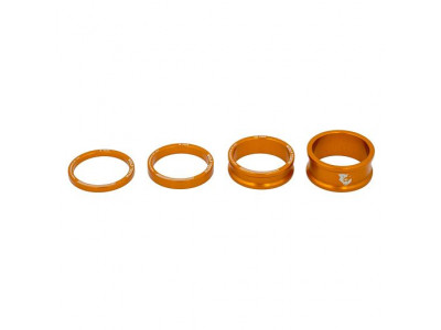 Wolf Tooth washer set 3,5,10,15 mm for stem 1 1/8&amp;quot;, orange