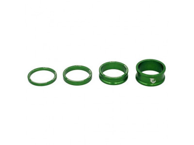 Wolf Tooth washer set 3,5,10,15 mm for stem 1 1/8&amp;quot;, green