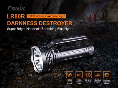 Fenix ​​LR80R nabíjecí LED svítilna, 1800 lm