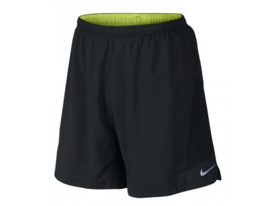 Nike 7 &amp;quot;Pursuit 2in1 men &amp;#39;s running shorts black / green