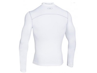 Funkcjonalny męski T-shirt z długim rękawem Under Armour CG Armor Mock w kolorze białym