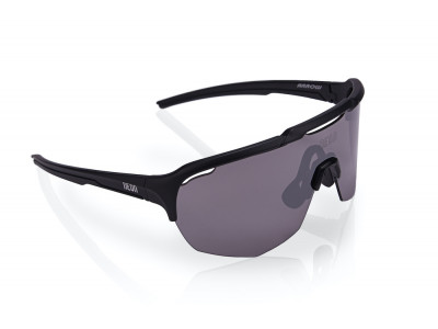 Neonowe okulary ROAD Czarne Mirrortronic Steel
