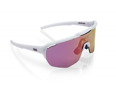 Neonowe okulary ROAD Białe Mirrortronic Fioletowe