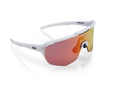 Neonbrille ROAD Weiß Mirrortronic Rot