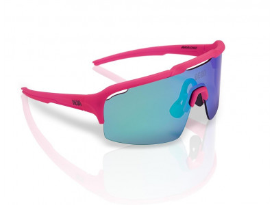 Neonowe okulary ARROW Pink Mirror Flash Green