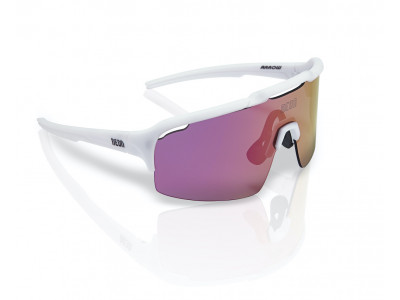 Neonowe okulary ARROW White Mirrortronic Violet