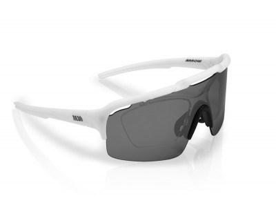 Neonowe okulary ARROW OPTIC Białe Mirrortronic Stalowe