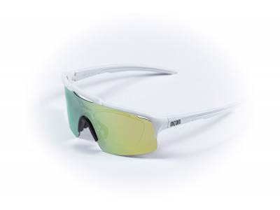 Neonowe okulary ARROW OPTIC Białe Mirrortronic Gold