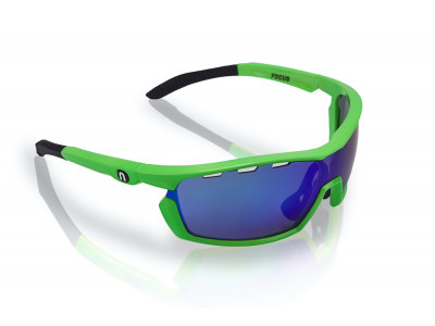 Neonowe okulary FOCUS Green Mirrortronic Green