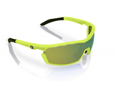 Neonowe okulary FOCUS, żółte Mirrortronic/złote