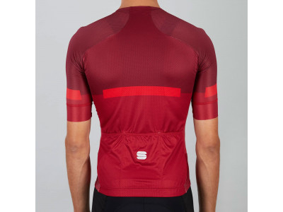 Tricou de ciclism Sportful EVO roșu închis