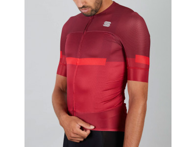 Sportful EVO cycling jersey dark red