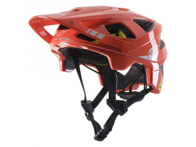 Alpinestars Vector Tech MIPS enduro helmet bright red / light gray / glossy