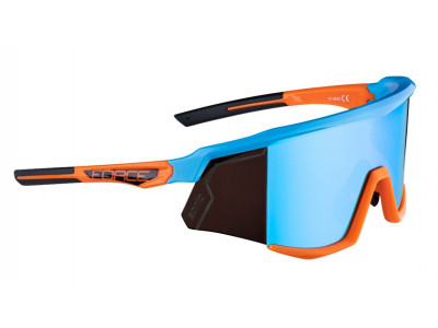 FORCE Sonic glasses, blue/orange, blue mirror lenses
