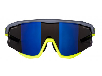 FORCE Sonic okuliare, sivá/fluo, modrofialové zrkadlové sklá