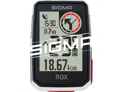 Sigma ROX 2.0 Top Mount Set cycling computer, white
