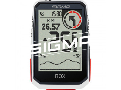 SIGMA ROX 4.0 GPS cyklopočítač, biela