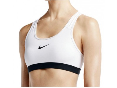 Nike Pro Classic Damen-Sport-BH weiß/schwarz