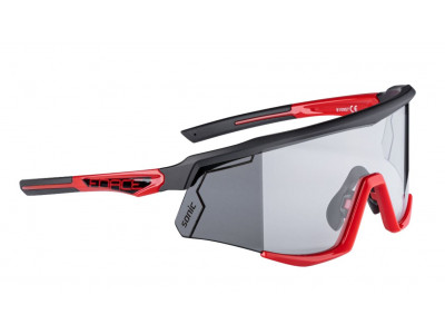 Force Sonic cyklistické okuliare čierna/červená, fotochromatické sklá
