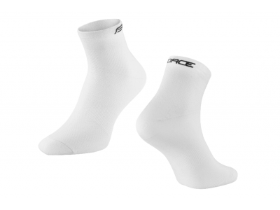 FORCE Mid ponožky biele