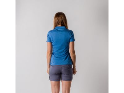 T-shirt damski Northfinder CHAYA, niebieski melanż