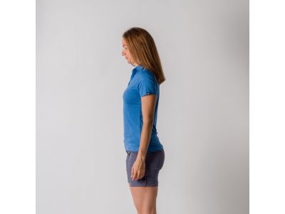 T-shirt damski Northfinder CHAYA, niebieski melanż