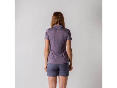T-shirt damski Northfinder CHAYA, fioletowy melanż