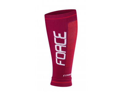 Force compression leg covers burgundy / red