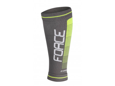 Force compression leg warmers grey/fluo